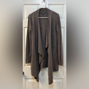 Barefoot Dreams Bamboo Chic Lite Knit Calypso Wrap S/M Taupe Cozy Grandma Cabin